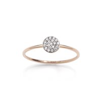 Ring Burato Woman Diamonds Paillettes in Rose Gold Diamante 0.10 Ct BQ939 - BQ939